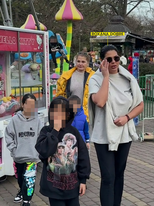Roxana Dobre a ieșit în parc alături de copiii ei și ai lui Florin Salam