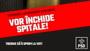 PSD, atac devastator: ”PNL recunoaște că urmează închideri și comasări de spitale! Trebuie să îi oprim la vot!”
