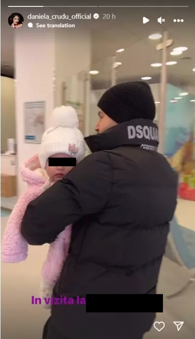 Daniela Crudu a făcut publică prima fotografie cu chipul fetiței ei / Foto: Instagram