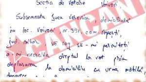 Moarta a cerut urna mobila ca sa voteze!