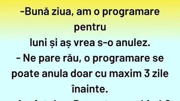 BANCUL ZILEI | Cum se anulează o programare în 2025
