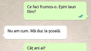 Bancul sfârșitului de săptămână | "Ce faci frumoas-o. Eșim laun film?"