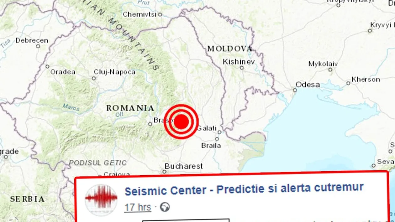 Nu e făcătură! Cutremurul de azi-noapte din România a fost anunțat încă de ieri, la ora 14:46, cu 13 ore înainte să se producă