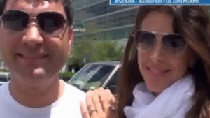 VIDEO Primele imagini cu Borcea si viitoarea lui sotie "Cristi e viata mea si sunt cea mai fericita femeie din lume"