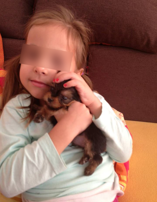 Alessia, sora vitregă a Antoniei, în urmă cu patru ani.
