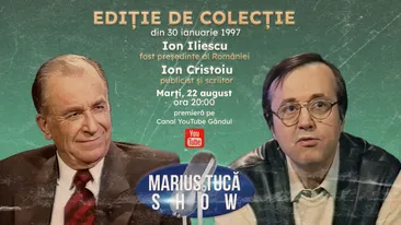 Marius Tucă Show - Ediţie de colecţie începe marți, 22 august, de la ora 20.00, pe gândul.ro