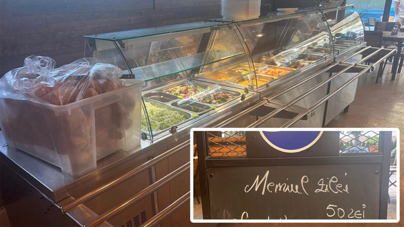 Fiindu-i foame, un turist a comandat "meniul zilei" într-o autoservire din Eforie Nord. Ce a primit de cei 50 lei, de fapt