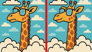 TEST IQ | Aceste două girafe par identice, dar nu sunt. Identificați toate cele 3 diferențe!