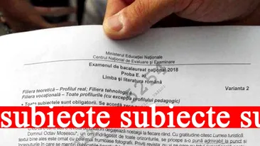 Limba și literatrura română. Subiecte BAC 1 iulie 2019