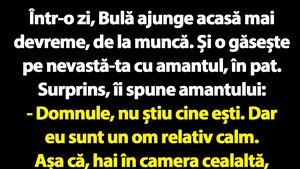 BANC | Bulă, nevasta infidelă și amantul
