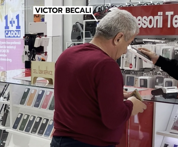 Victor Becali, în mall Băneasa