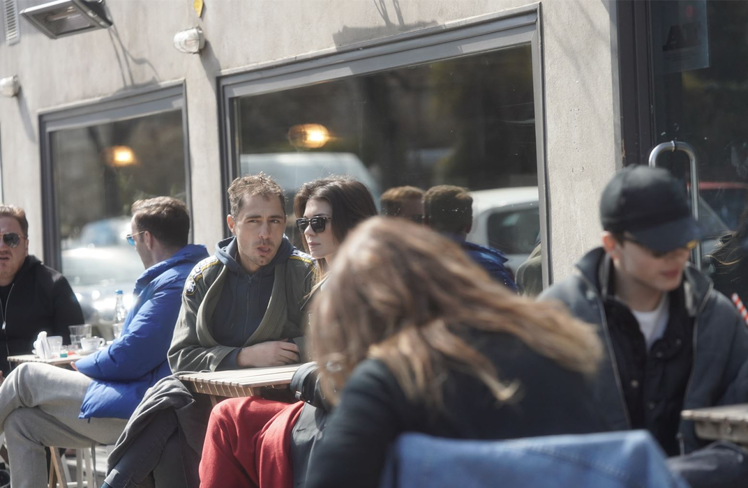 Vladimir Drăghia și Alice Cavaleru au ieșit la terasă, în Dorobanți, unde au mâncat sushi (Foto: CANCAN.RO)