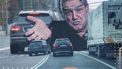 Gigi Becali, “Regele șoselelor“ Grăbit spre casă, multimilionarul a depășit o mașină care aștepta la “STOP” și a trecut pe roșu