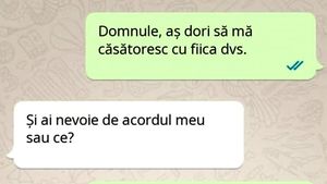 BANC | "Domnule, aș dori să mă căsătoresc cu fiica dumneavoastră"