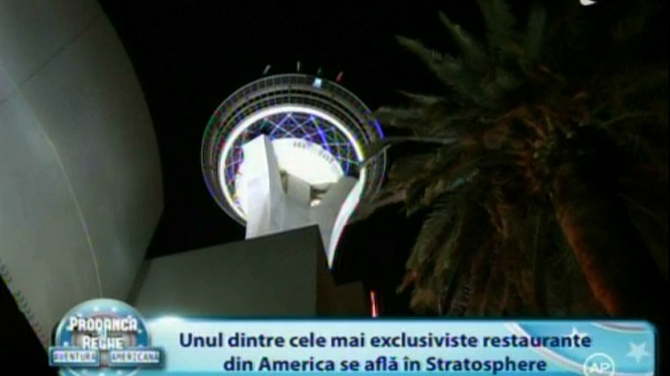 Imagini incredibile! Reghe si Prodanca sparg mii de dolari in America - Au luat masa la cel mai exclusivist restaurant din Vegas, "Stratosphere"