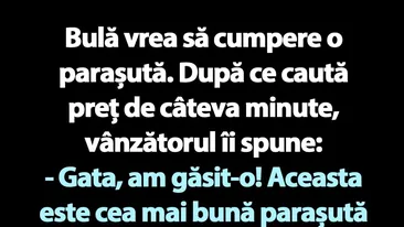BANC | Parașuta lui Bulă