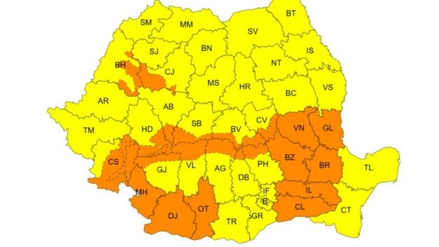 Nu scăpăm de ninsori. ANM a emis un cod portocaliu de vreme rea în mai multe regiuni din țară