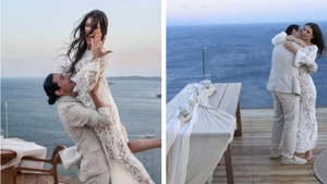 Cerere în căsătorie spectaculoasă în Mykonos! Actrița Cezara Munteanu a spus „DA”