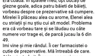 BANCUL ZILEI | Coadă la farmacie. 4 bărbați vor să cumpere prezervative