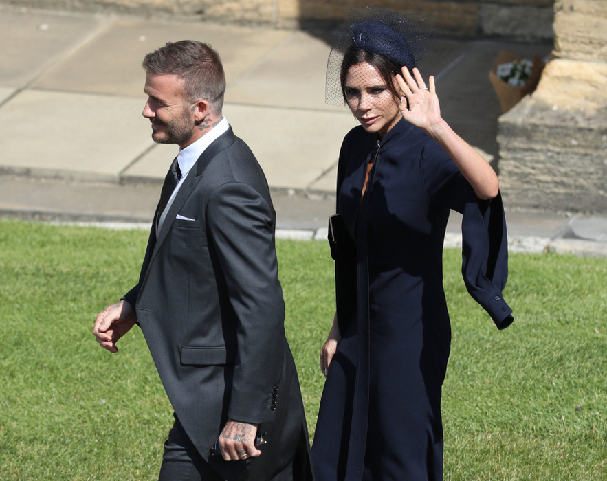 David și Victoria Beckham au participat la nunta Prințului Harry cu Meghan Markle. Sursa foto: Profimedia