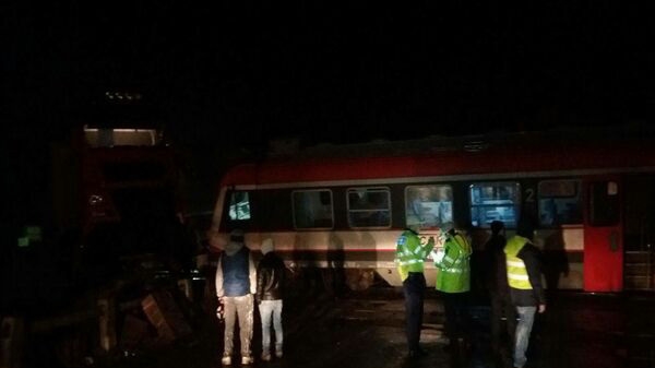 Un TIR a fost lovit de un tren în Satu Mare!