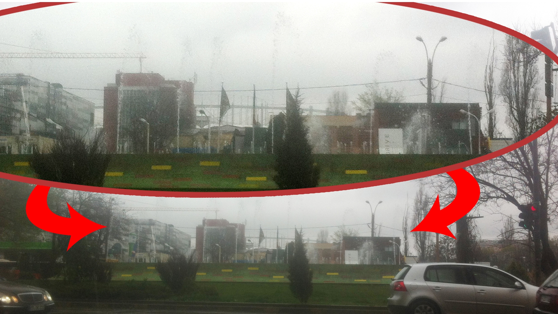 Imagini de senzatie! Ce s-a intamplat in Bucuresti in timp ce ploua torential