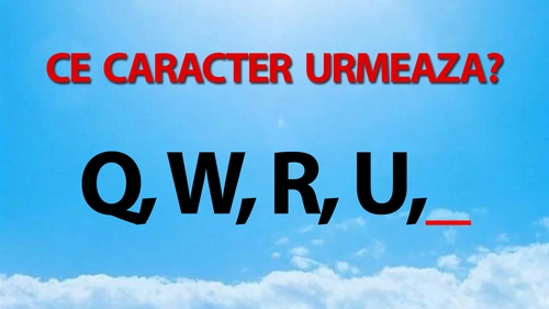 Testul IQ la care și geniile greșesc | Ce caracter urmează în seria: Q, W, R, U?