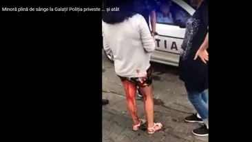 Crimele din Caracal au fost degeaba! Fată plină de sânge, ignorată de doi polițiști din Galați VIDEO