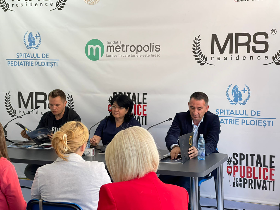 Acțiune caritabilă organizată de Mrs Residence, în parteneriat cu Fundația Metropolis condusă de Codin Maticiuc, care derulează inițiativa #spitalepublicedinbaniprivati