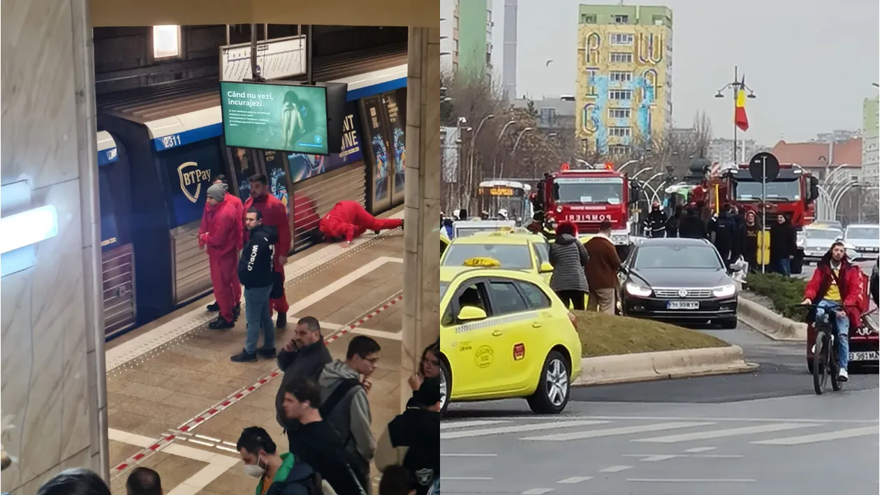 Breaking news! O persoană s-a aruncat în fața metroului, la stația Unirii