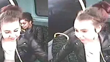 Incredibil! O gaşcă de adolescente au fost surprise chicotind, înainte de a lovi o altă tânără în cap şi a-i fura telefonul!