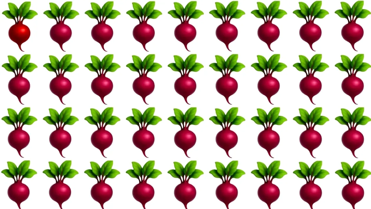 Test IQ exclusiv pentru genii | Găsiți ridichea diferită, în maximum 6 secunde