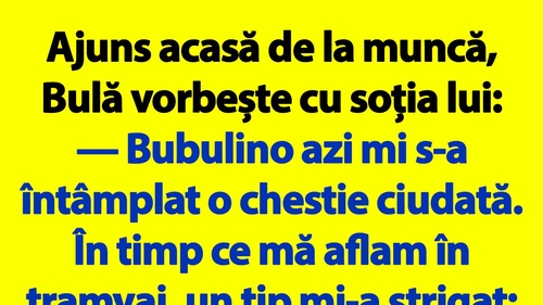BANC | Bulă și străinul din tramvai