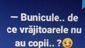 BANCUL ZILEI | De ce vrăjitoarele nu au copii