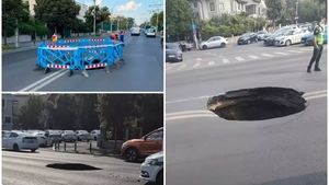 Din ce cauză a apărut groapa de 3 metri de pe mijlocul Bulevardului Eroilor. Ce spune PMB