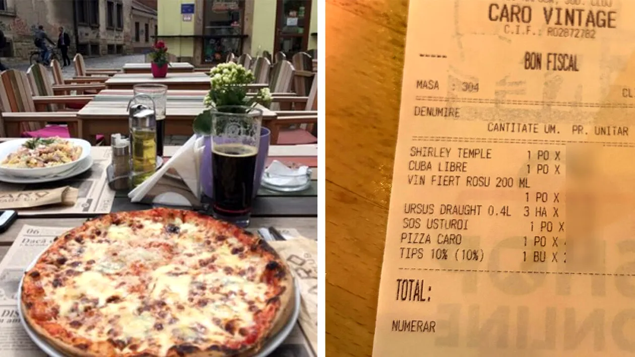 De necrezut! Cât a dat un client pentru o pizza, în Cluj. Dar să vezi cât a fost obligat să lase bacșiș