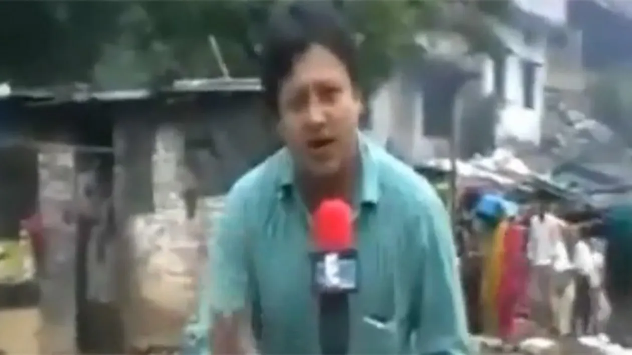 VIDEO Nu ai mai ras de mult asa! Cel mai ciudat reportaj transmis de o televiziune! PE CE sta acest reporter
