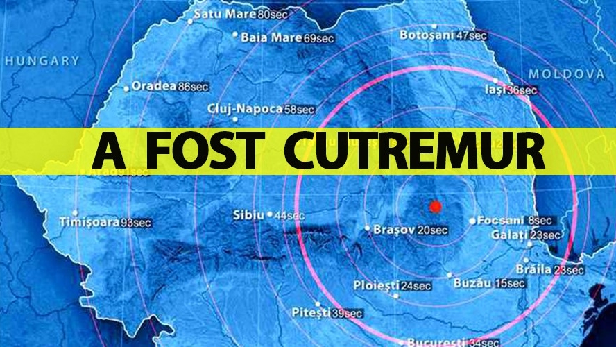 A fost cutremur însemnat în România, azi-noapte la ora 03:52. E cel mai mare din ultima perioadă
