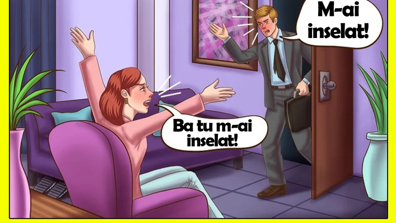 Test de inteligență | Cine a înșelat, de fapt: soțul sau nevasta? Detaliul adulterului e chiar în poză