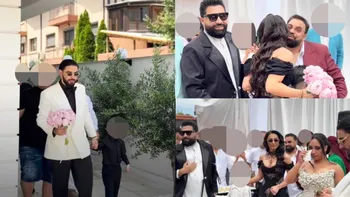 Primele imagini de la nunta lui Dani Stoian. Ce rochie de mireasă a ales nora lui Florin Salam