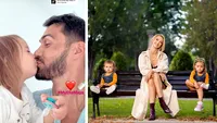 George Burcea a pupat-o pe buze pe Ella, fata cea mare. Oare cum a reacționat Andreea Bălan când a văzut imaginile? Unii psihologi nu recomandă acest lucru | FOTO