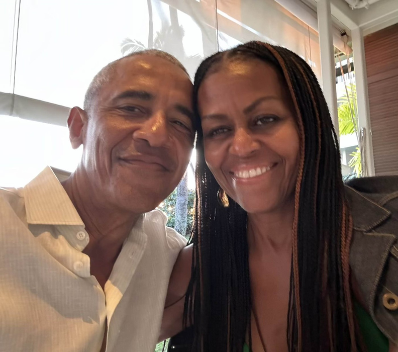 17-2-2025

Celebrity Selfies

Pictured: Michelle and Barack Obama Mark Valentine's Day,Image: 965232060, License: Rights-managed, Restrictions: ***
HANDOUT image or SOCIAL MEDIA IMAGE or FILMSTILL for EDITORIAL USE ONLY! * Please note: Fees charged by Profimedia are for the Profimedia's services only, and do not, nor are they intended to, convey to the user any ownership of Copyright or License in the material. Profimedia does not claim any ownership including but not limited to Copyright or License in the attached material. By publishing this material you (the user) expressly agree to indemnify and to hold Profimedia and its directors, shareholders and employees harmless from any loss, claims, damages, demands, expenses (including legal fees), or any causes of action or allegation against Profimedia arising out of or connected in any way with publication of the material. Profimedia does not claim any copyright or license in the attached materials. Any downloading fees charged by Profimedia are for Profimedia's services only. * Handling Fee Only 
***, Model Release: no