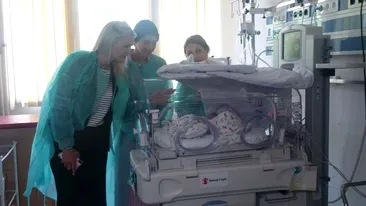 Sorana Cârstea, gest de suflet la Târgoviște. A donat 75.000 de lei Maternității, pentru un incubator