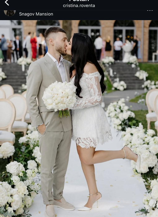Alexandru Maxim și Cristina Roventa la cununiva civilă din 2024/ sursă foto: Instagram