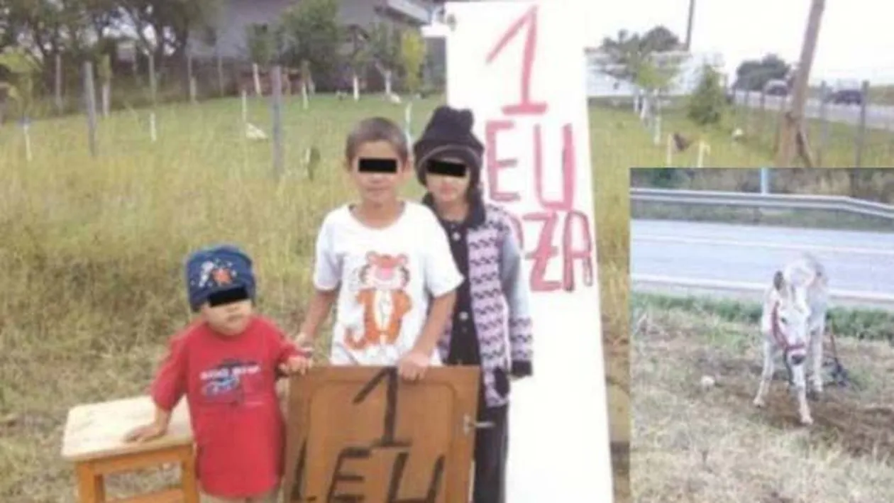 Adevarul despre cei trei frati din Suceava care opresc masinile pe E85. Afla motivul pentru care cersesc pe marginea drumului