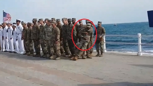Incident de Ziua Marinei! Un militar american a leșinat în apropiere de președinte