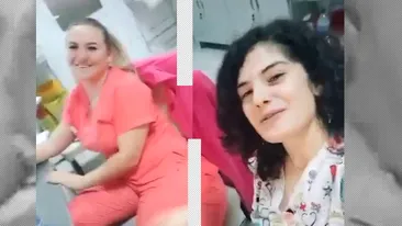 Două asistente medicale din Rovinari au făcut live cu manele pe Tik Tok în timpul programului de lucru. Ce sancțiuni au primit femeile VIDEO