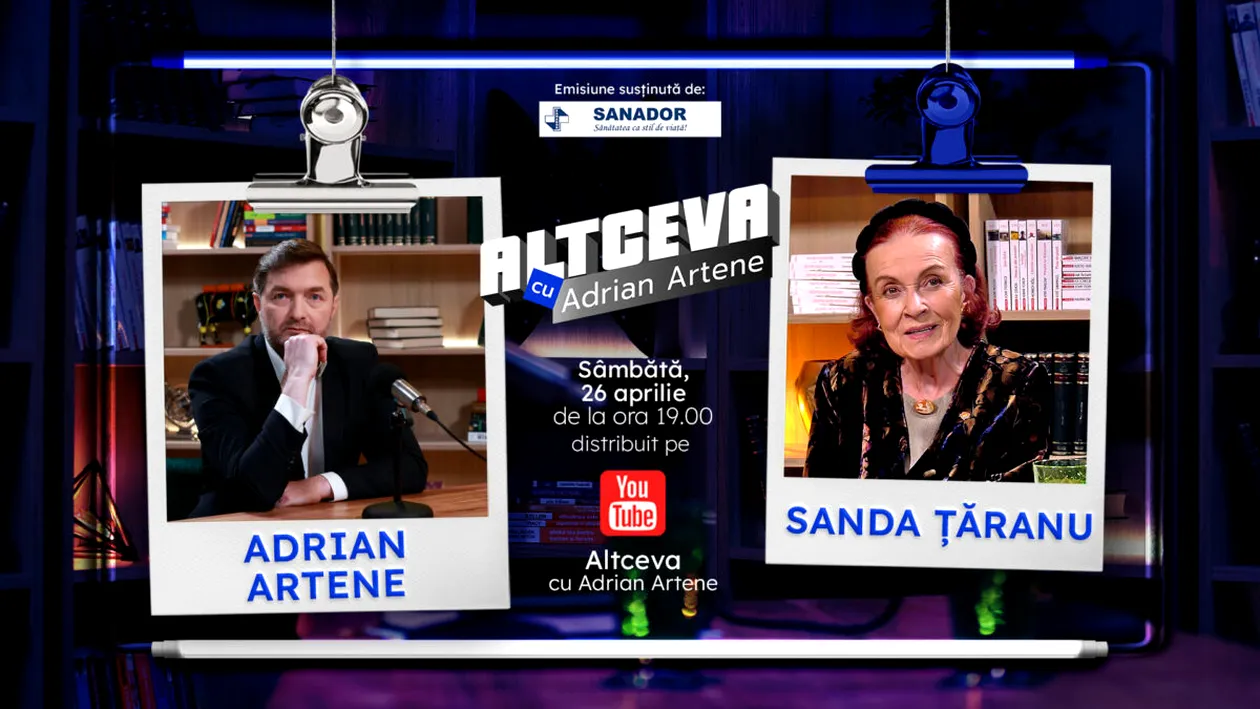 Sanda Țăranu, vocea TVR care a unit o țară întreagă , revine în lumina reflectoarelor la „Altceva cu Adrian Artene”