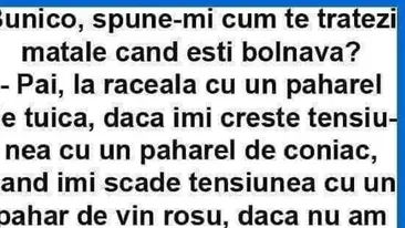 BANC | Nepotul o întreabă pe bunică: ”Cum te tratezi matale când ești bolnavă?”