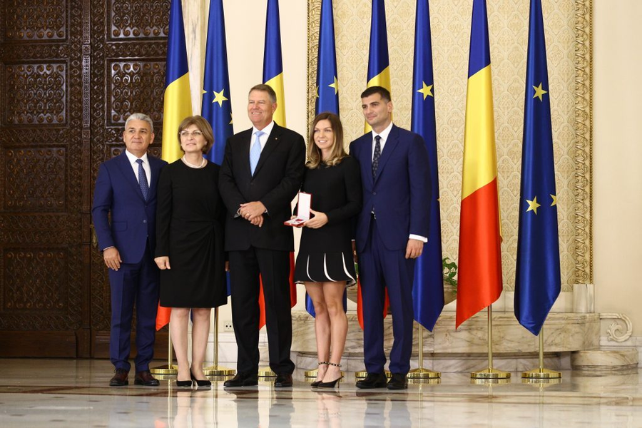 Simona, alături de iubitul ei, la ceremonia de la Cotroceni